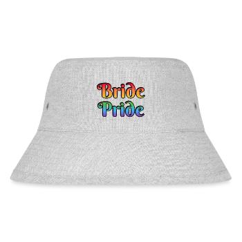 Braut Pride Lesbische Hochzeit - Stanley/Stella recycelter Bucket Hat - Grau meliert - Vorne