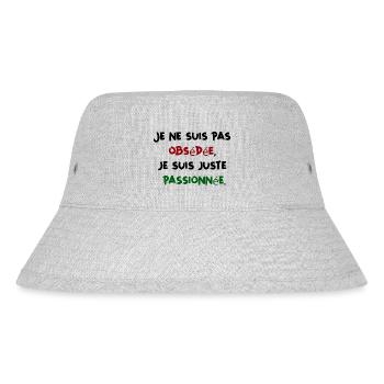 I'm Not Obsessed Just Passionate Humor Woman - Stanley/Stella Recycled Bucket Hat - heather grey - Front