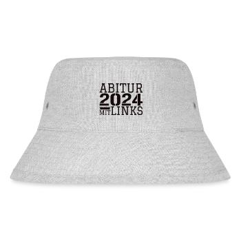Abi Abitur Sprüche - Stanley/Stella recycelter Bucket Hat - Grau meliert - Vorne