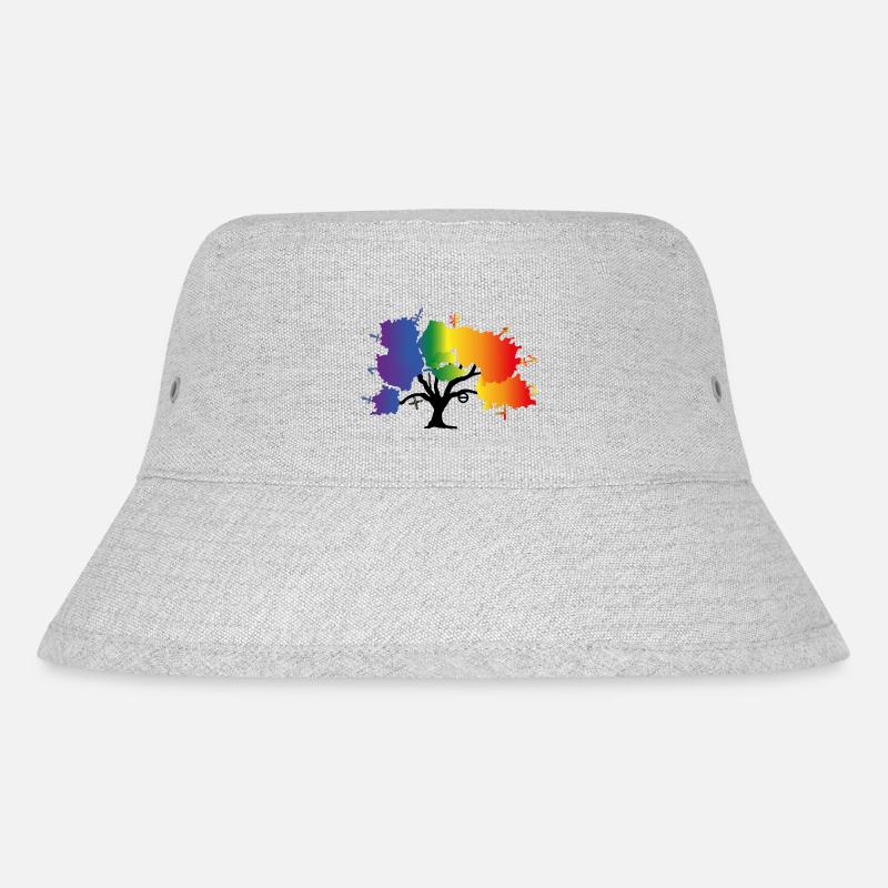 LGBTQIA+ Baum - Stanley/Stella recycelter Bucket Hat - Grau meliert