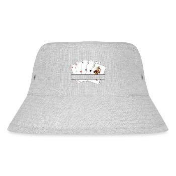 Five of a kind text banner - Stanley/Stella Recycled Bucket Hat - heather grey - Front