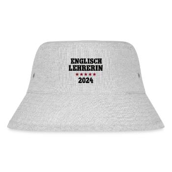 Englischlehrerin 2024 Studium Lehramt Studentin - Stanley/Stella recycelter Bucket Hat - Grau meliert - Vorne