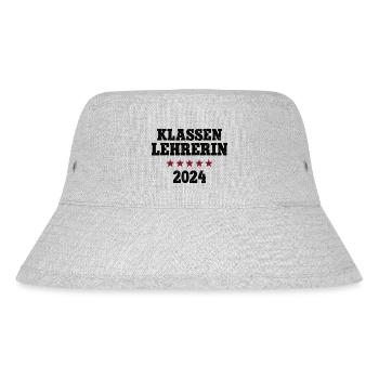 Klassenlehrerin 2024 Studium Lehramt Studentin - Stanley/Stella recycelter Bucket Hat - Grau meliert - Vorne