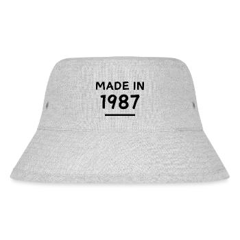 Made in 1987 - Year of birth / Birthday - Stanley/Stella Recycled Bucket Hat - heather grey - Front