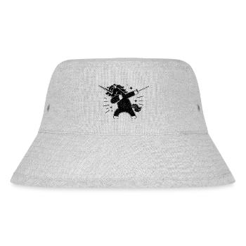 Synchronisieren Einhorn Fechter Schwert Degen Fechter Athlet - Stanley/Stella recycelter Bucket Hat - Grau meliert - Vorne