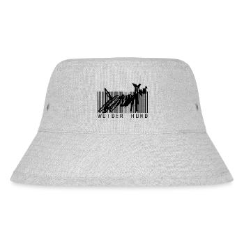 Wuider Hund Hundemotiv - Stanley/Stella recycelter Bucket Hat - Grau meliert - Vorne