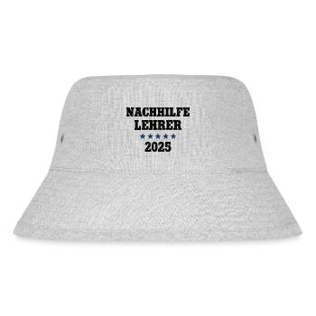 Nachhilfelehrer 2025 Lehrer Schule Nachhilfe - Stanley/Stella recycelter Bucket Hat - Grau meliert - Vorne