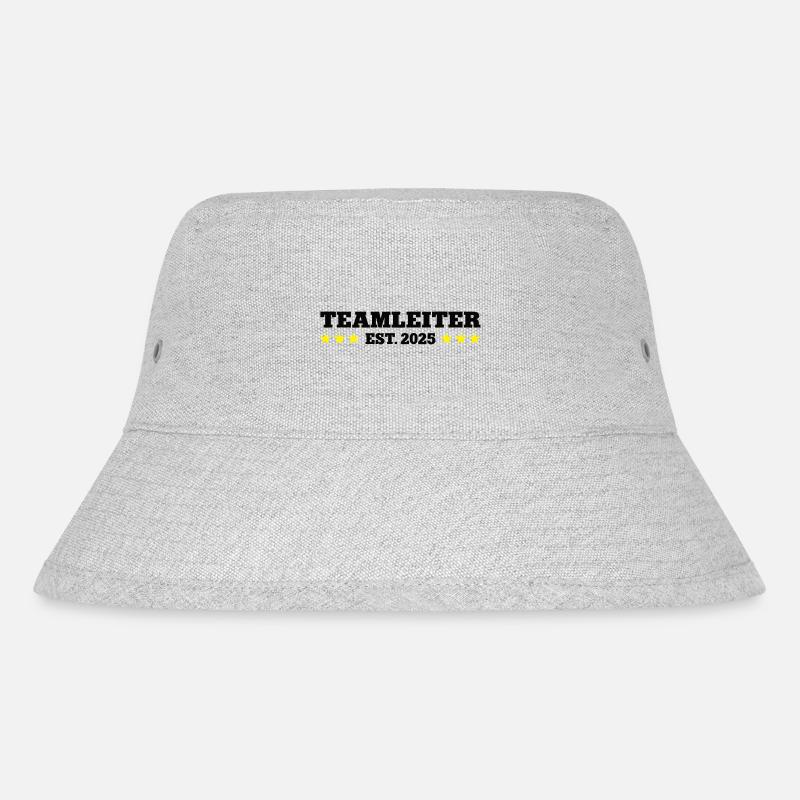 Teamleiter 2025 Gruppenleiter Teamleitung Leiter - Stanley/Stella recycelter Bucket Hat - Grau meliert