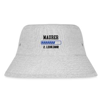 Ausbildung Maurer 2. Lehrjahr Maurerei Lehre - Stanley/Stella recycelter Bucket Hat - Grau meliert - Vorne