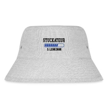 Ausbildung Stuckateur 3. Lehrjahr Stukkateur Lehre - Stanley/Stella recycelter Bucket Hat - Grau meliert - Vorne