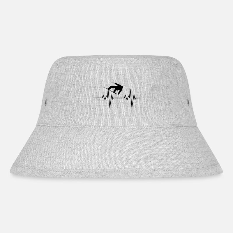 Snowboarder Pulse - Stanley/Stella recycelter Bucket Hat - Grau meliert