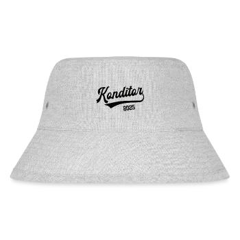 Konditor 2025 Beruf Konditorei Lehre Bäckerei - Stanley/Stella recycelter Bucket Hat - Grau meliert - Vorne
