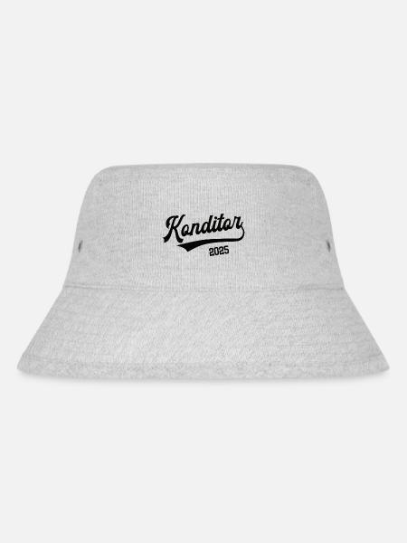 Konditor 2025 Beruf Konditorei Lehre Bäckerei - Stanley/Stella recycelter Bucket Hat - Grau meliert