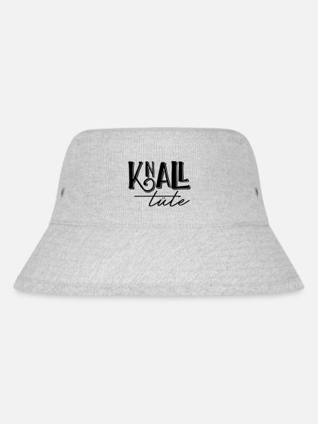 Knalltüte - Stanley/Stella recycelter Bucket Hat - Grau meliert