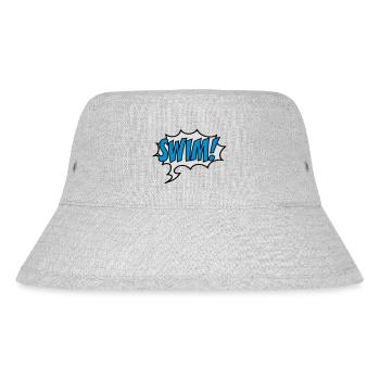 schwimmen - Stanley/Stella recycelter Bucket Hat - Grau meliert - Vorne