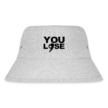 You Lose Reingeschaut Bongo Loch Kreis Spiel prank - Stanley/Stella recycelter Bucket Hat - Grau meliert - Vorne