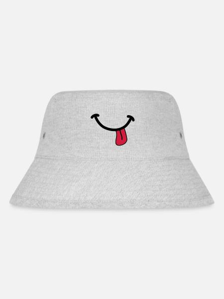 SMILEY - Stanley/Stella Recycled Bucket Hat - heather grey