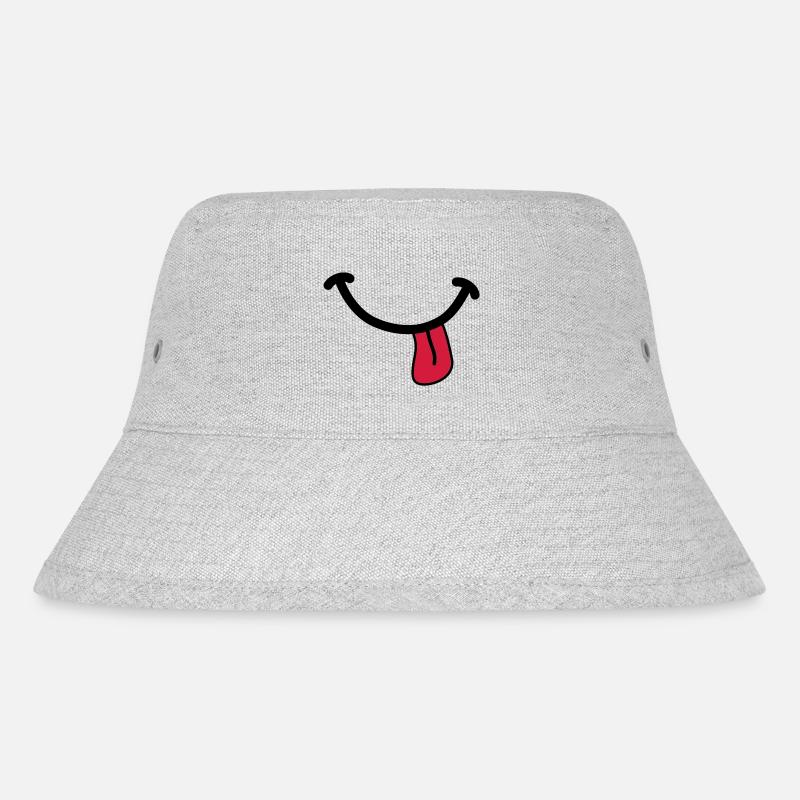 SMILEY - Stanley/Stella Recycled Bucket Hat - heather grey