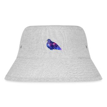 Galaxy Pigeon Friend - Stanley/Stella recycelter Bucket Hat - Grau meliert - Vorne