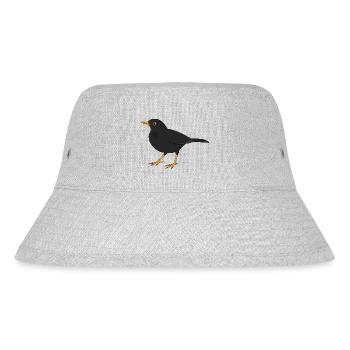 Amsel - Stanley/Stella recycelter Bucket Hat - Grau meliert - Vorne