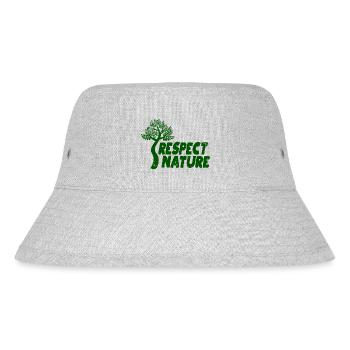 Respect Nature - Stanley/Stella recycelter Bucket Hat - Grau meliert - Vorne