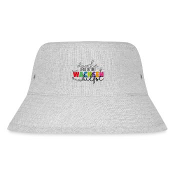 Danke fürs Wachsen - Stanley/Stella recycelter Bucket Hat - Grau meliert - Vorne