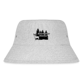 Sauerländer Mädchen - Stanley/Stella recycelter Bucket Hat - Grau meliert - Vorne