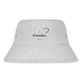 Beste Freundin - Stanley/Stella recycelter Bucket Hat - Grau meliert - Vorne