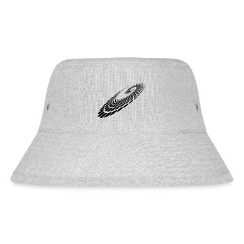Geometrische Kreis Spirale Linien Punkte - Stanley/Stella recycelter Bucket Hat - Grau meliert - Vorne