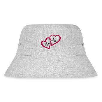 Linked hearts Him and me Valentine's day - Stanley/Stella Recycled Bucket Hat - heather grey - Front