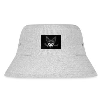 Sphynx Katze Dunkek - Stanley/Stella recycelter Bucket Hat - Grau meliert - Vorne