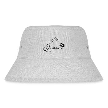 his queen her king paar black - Stanley/Stella recycelter Bucket Hat - Grau meliert - Vorne