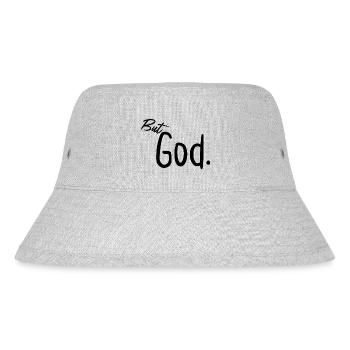Aber Gott - Stanley/Stella recycelter Bucket Hat - Grau meliert - Vorne