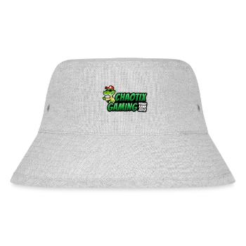 ChaotiX Logo Kroko - Stanley/Stella recycelter Bucket Hat - Grau meliert - Vorne