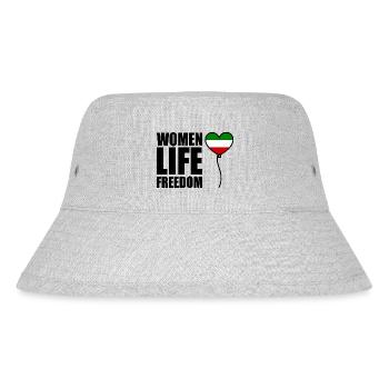 Women life freedom - Stanley/Stella Recycled Bucket Hat - heather grey - Front
