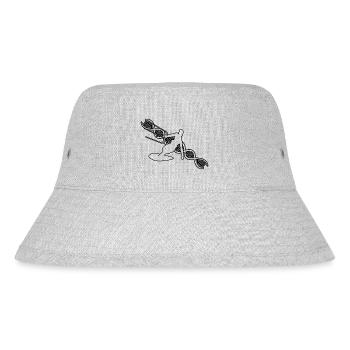 Kitesurfer Kitesurfing Windsurfer Windsurfing - Stanley/Stella recycelter Bucket Hat - Grau meliert - Vorne