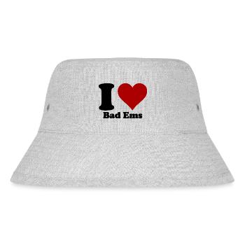I Love Bad Ems - Stanley/Stella recycelter Bucket Hat - Grau meliert - Vorne