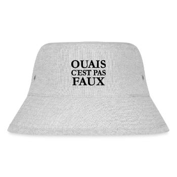 Ouais c'est pas faux - Bob recyclé Stanley/Stella - gris chiné - Devant
