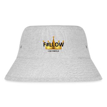 F#llow me - I AM FAMOUS - Stanley/Stella Recycled Bucket Hat - heather grey - Front