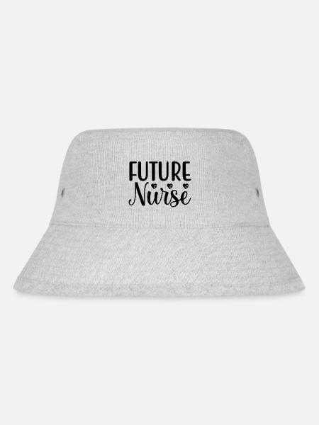Future Nurse - Stanley/Stella recycelter Bucket Hat - Grau meliert