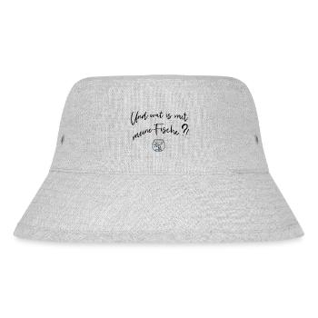 Fische Ritter Spruch Familie - Stanley/Stella recycelter Bucket Hat - Grau meliert - Vorne