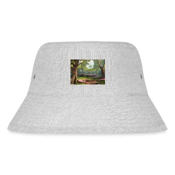 Eternal green forest - Stanley/Stella Recycled Bucket Hat - heather grey - Front