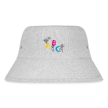 schulbeginn - Stanley/Stella recycelter Bucket Hat - Grau meliert - Vorne