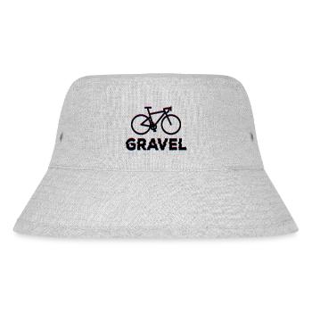 Gravel Bike Glitch Cyclist Bikepacker Bike - Stanley/Stella Recycled Bucket Hat - heather grey - Front