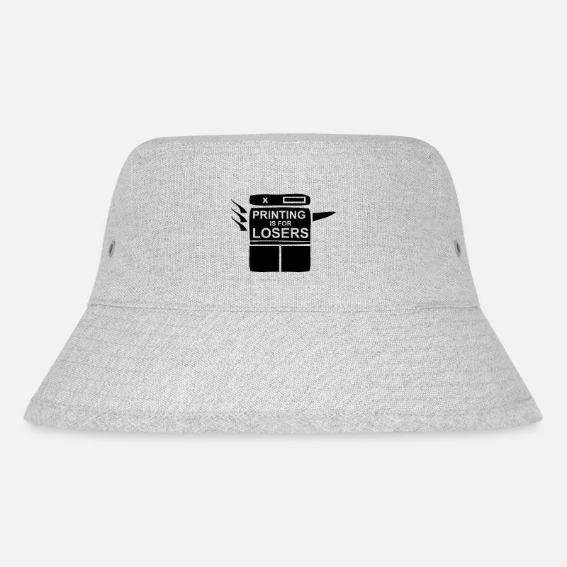 Printing is for Losers - Stanley/Stella recycelter Bucket Hat - Grau meliert