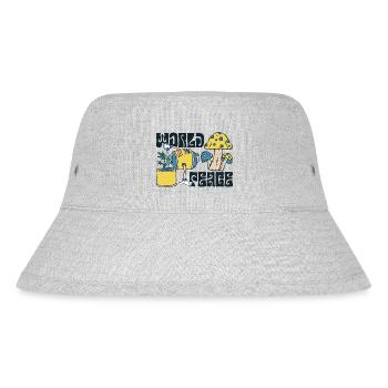420 World Peace Drop The Tree - Stanley/Stella Recycled Bucket Hat - heather grey - Front