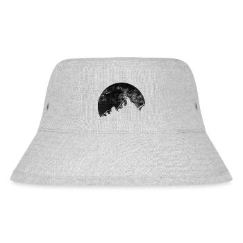 Moon - Mountain - (1) - Stanley/Stella Recycled Bucket Hat - heather grey - Front