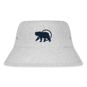 Bär - Panda Wald Natur Freiheit wild - Stanley/Stella recycelter Bucket Hat - Grau meliert - Vorne