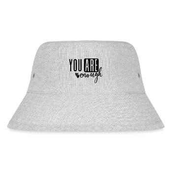 You Are Enough - Stanley/Stella recycelter Bucket Hat - Grau meliert - Vorne
