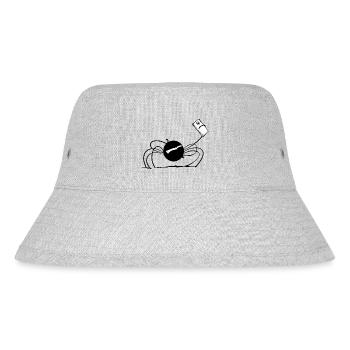 Beth the Spider - The Selfie - Stanley/Stella Recycled Bucket Hat - heather grey - Front